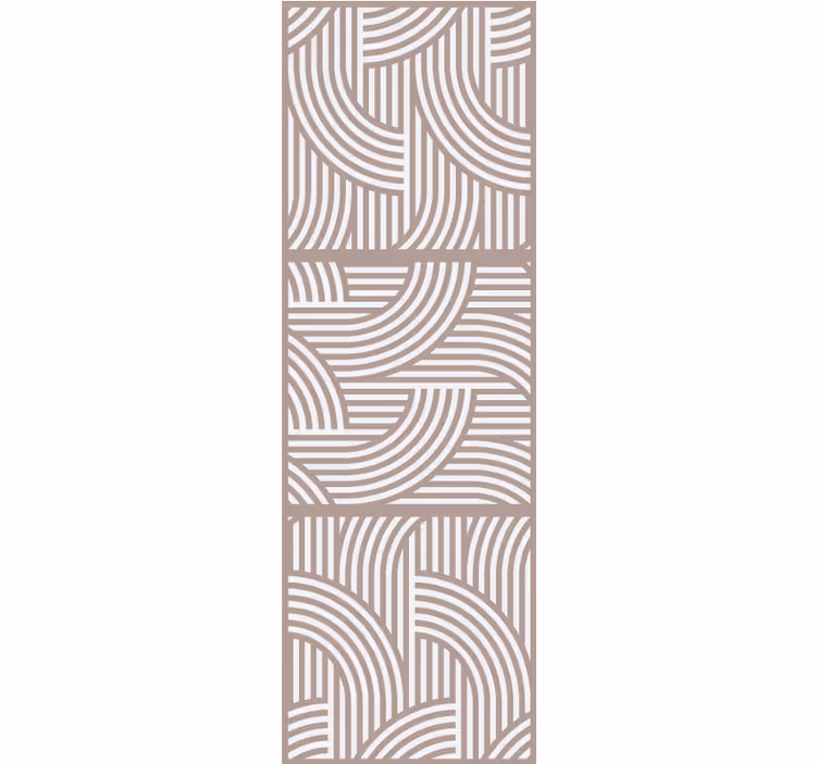 Tapeta do salonu stylowe linie organis - TenStickers