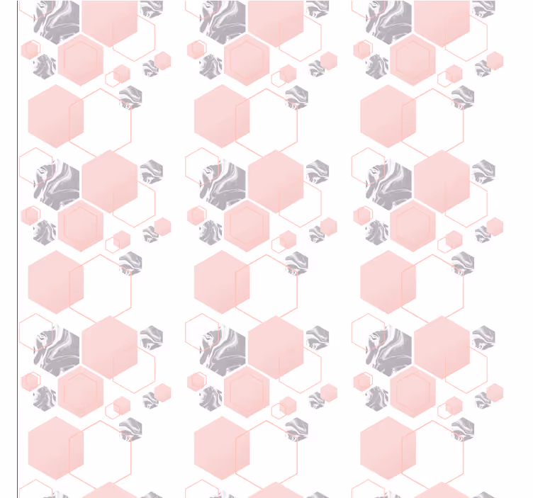 Tapeta geometrczyna projekt wzoru plastra miodu - TenStickers