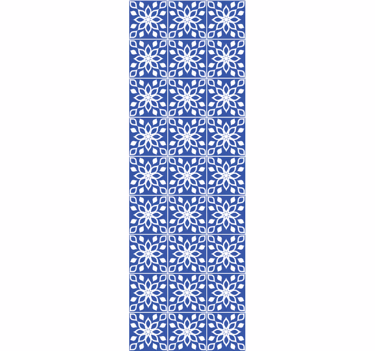 Tapeta kafelki błękitna mozaika - TenStickers