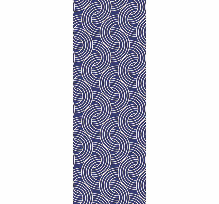 Tapeta geometrczyna eleganckie fale spiralne - TenStickers