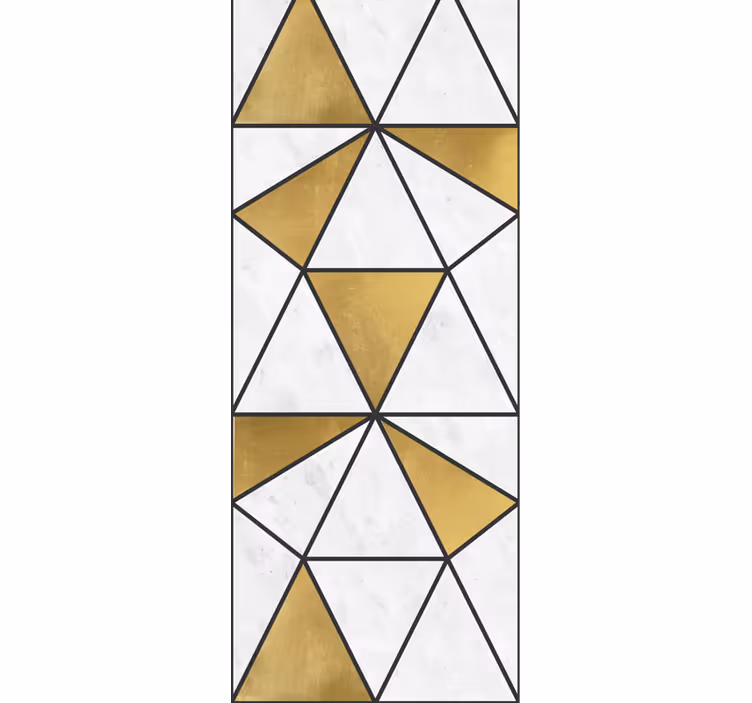 Tapeta trójkąty geometryczne fasety marmuru - TenStickers