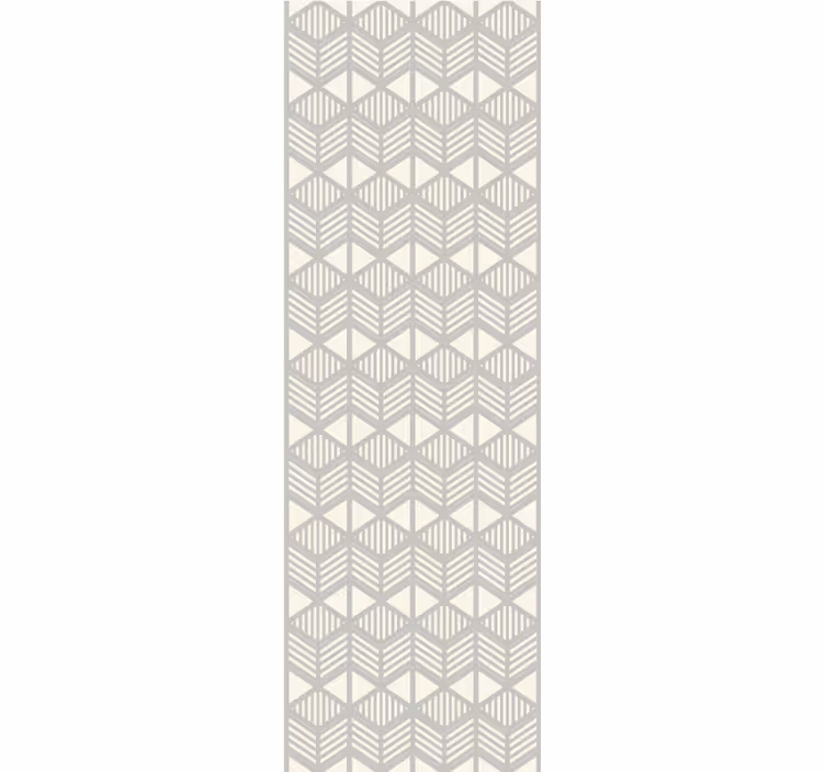 Tapeta geometrczyna neutralna siatka szewronowa - TenStickers