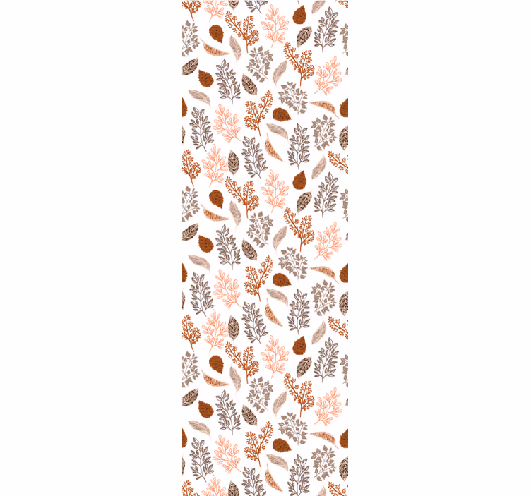 Tapeta liście jesienne rozproszenie botaniczne - TenStickers
