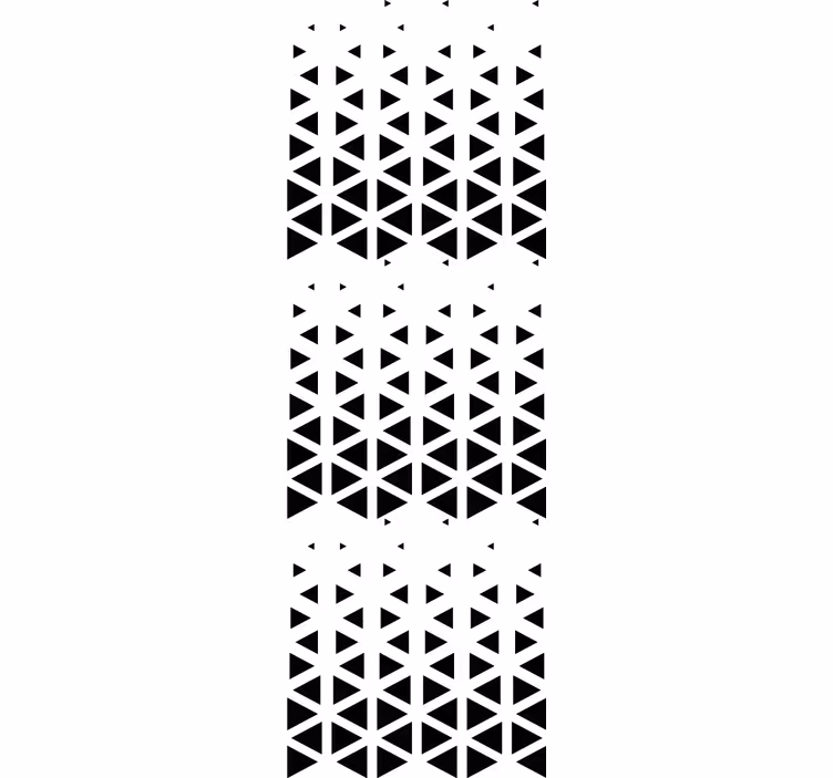 Tapeta geometrczyna układ czarnego trójkąta - TenStickers