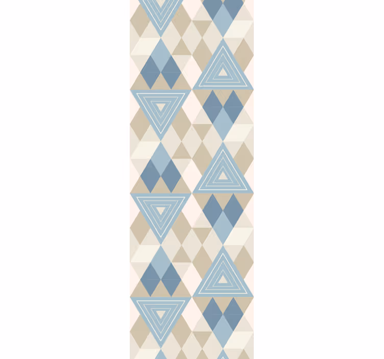 Tapeta geometrczyna trójkąty i diamenty - TenStickers