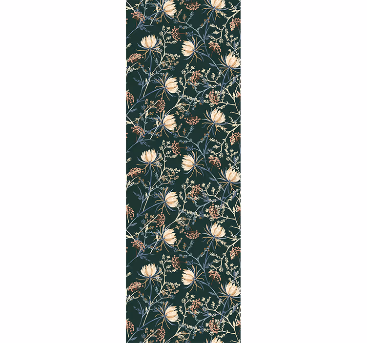Tapeta kwiaty botaniczny kwiatowy nadruk - TenStickers