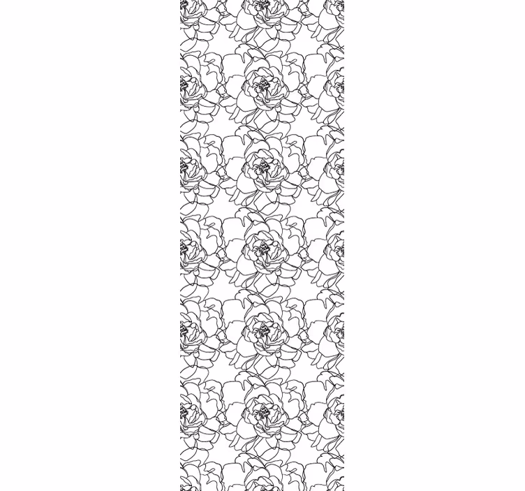Tapeta kwiaty elegancki kwiat rozkwit - TenStickers