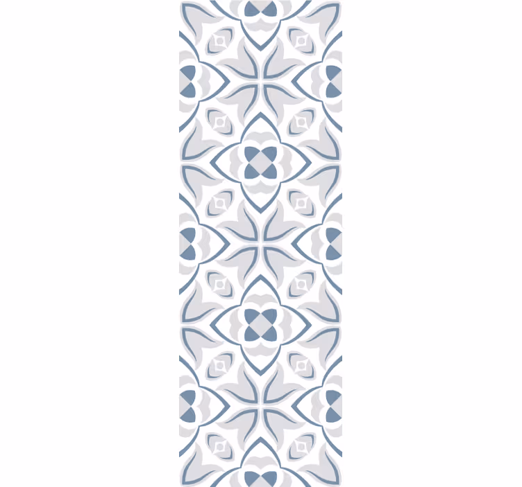 Tapeta kafelki eleganckie kształty kwiatowe - TenStickers