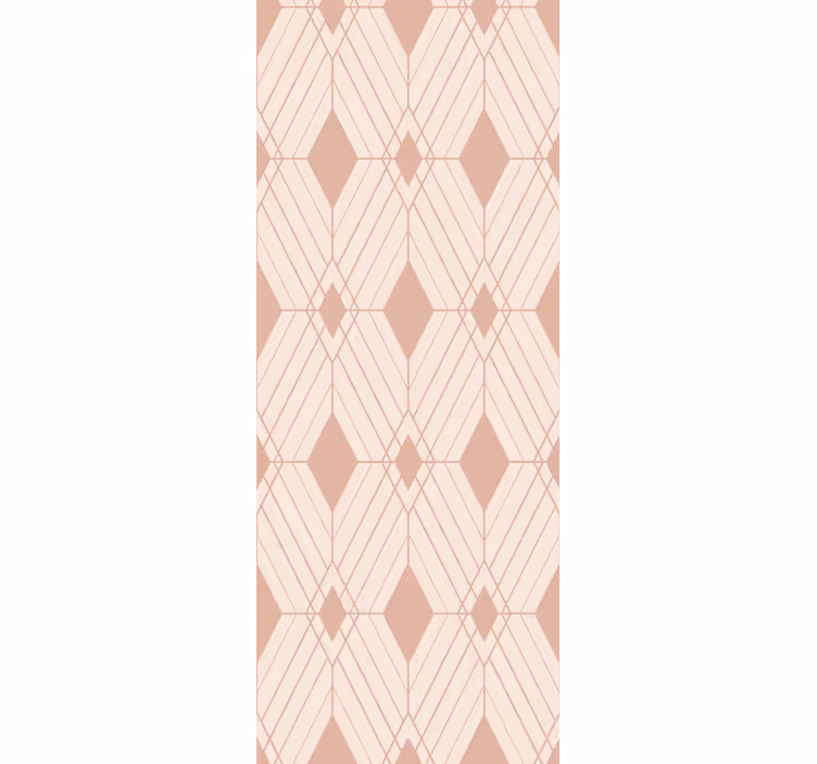 Tapeta geometrczyna pastelowe dekoracje diamentowe - TenStickers