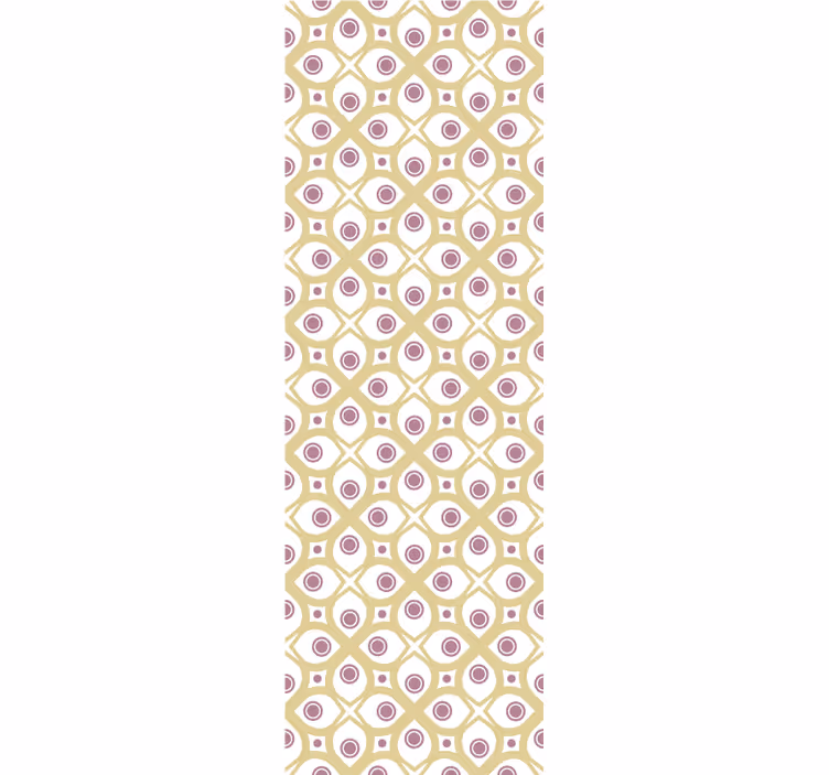 Tapety geometryczne wzór retro oczu - TenStickers