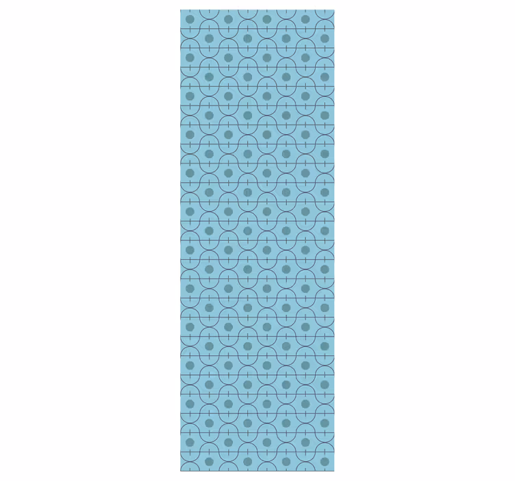 Niebieska tapeta geometryczne niebieskie kształty - TenStickers