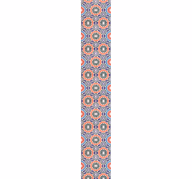 Tapeta kwiaty geometryczne motywy kwiatowe - TenStickers
