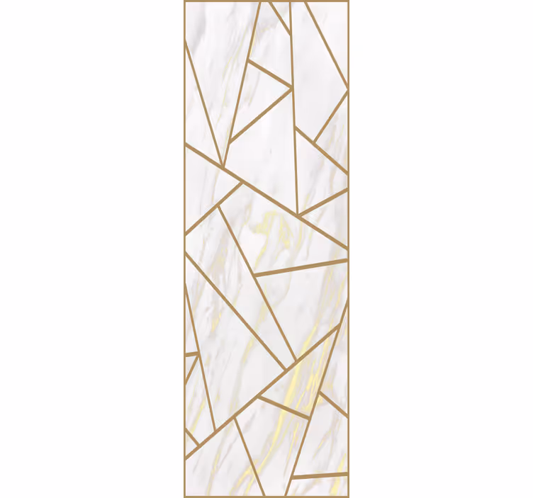 Tapeta 3D efekt szkła geometrycznego - TenStickers
