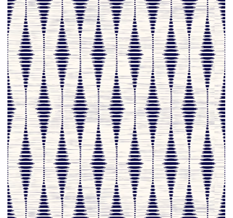 Tapety geometryczne granatowy rabaul ikat - TenStickers