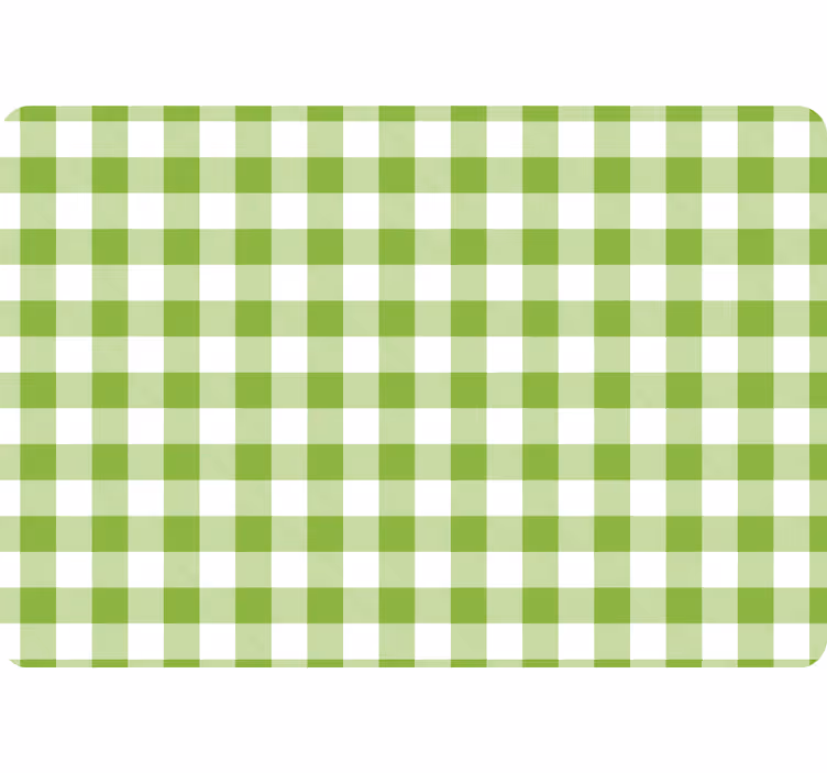 Tapeta geometryczna w zieloną kratę - TenStickers