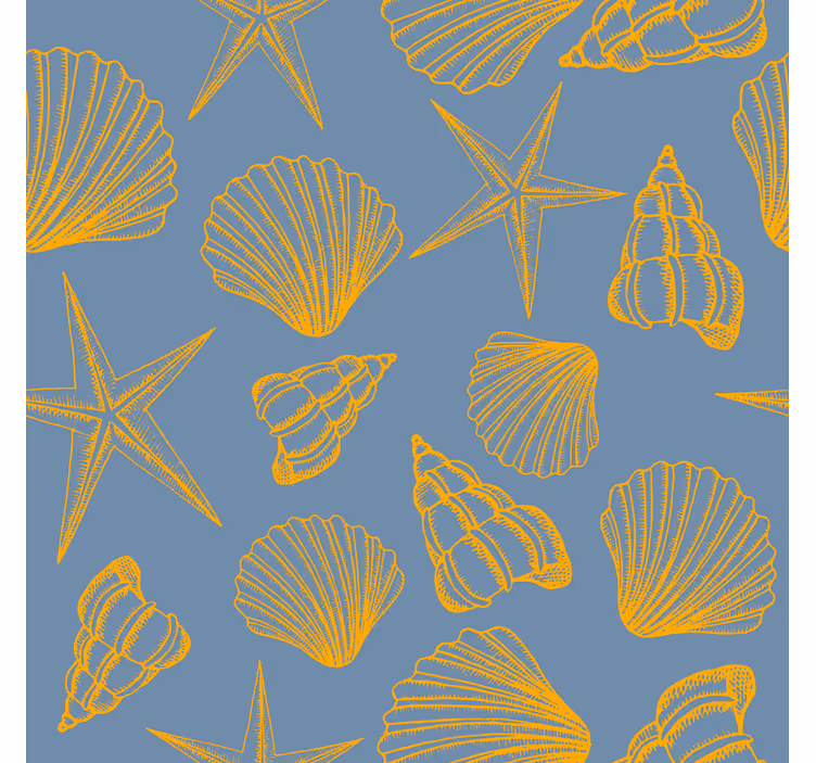 Tapeta natura muszle i gwiazdy - TenStickers