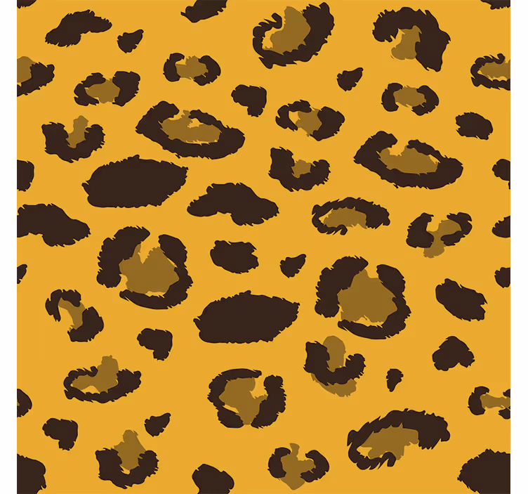 Tapeta do salonu w leoparda wzór - TenStickers
