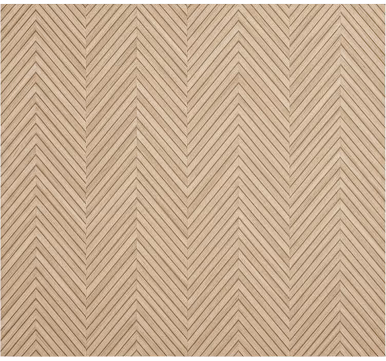 Tapeta do salonu w drewniany wzór chevron - TenStickers