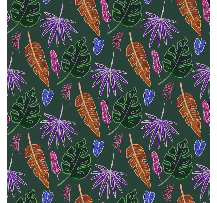 Tapeta do sypialni w geometryczne neonowe wzory - TenStickers