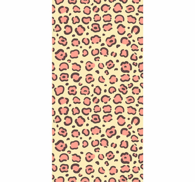 Tapeta do sypialni w leopardzie futro teksturze - TenStickers