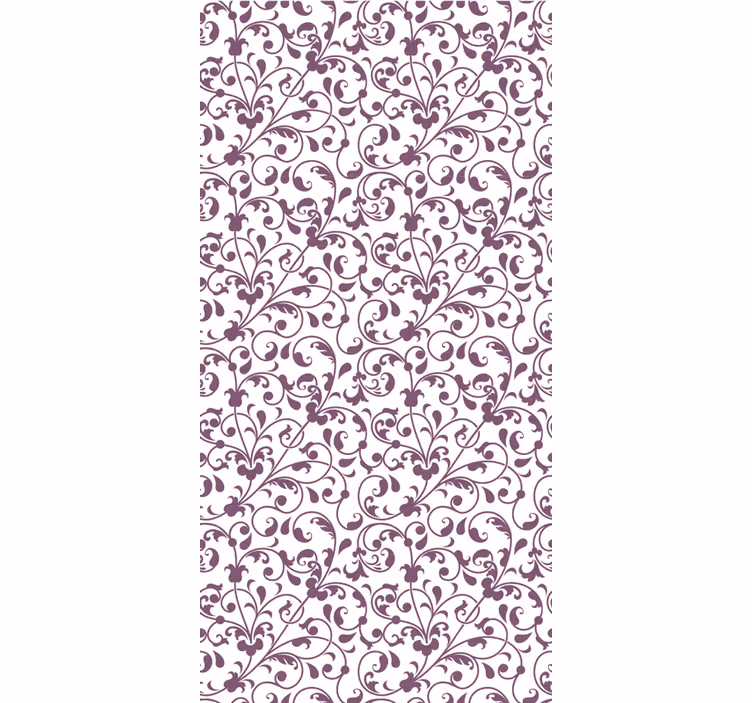 Tapeta do salonu w liście ornamentowych paisley - TenStickers
