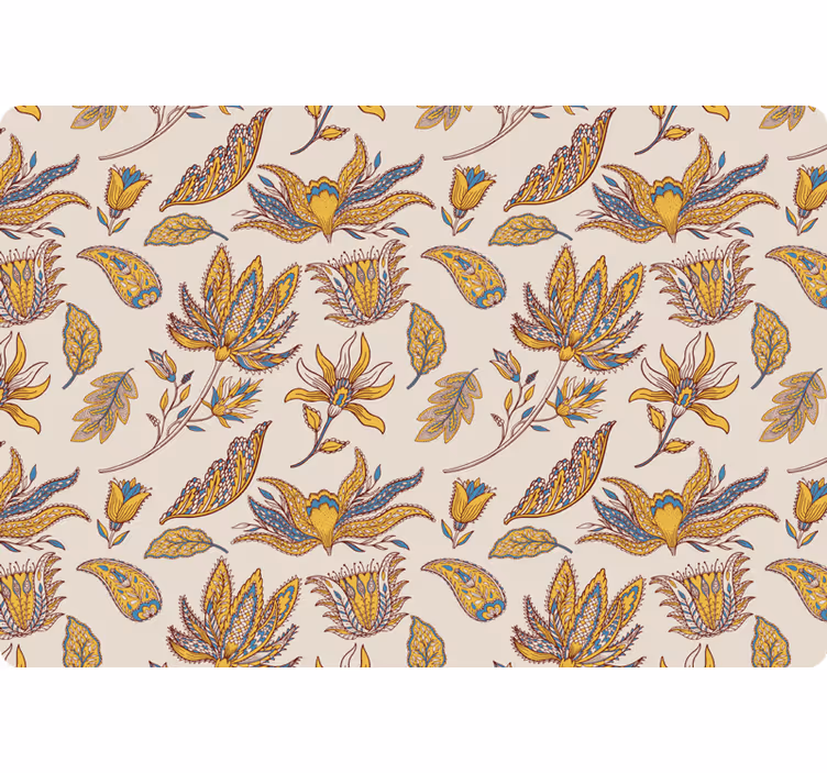 Tapeta kwiaty zestaw paisley - TenStickers