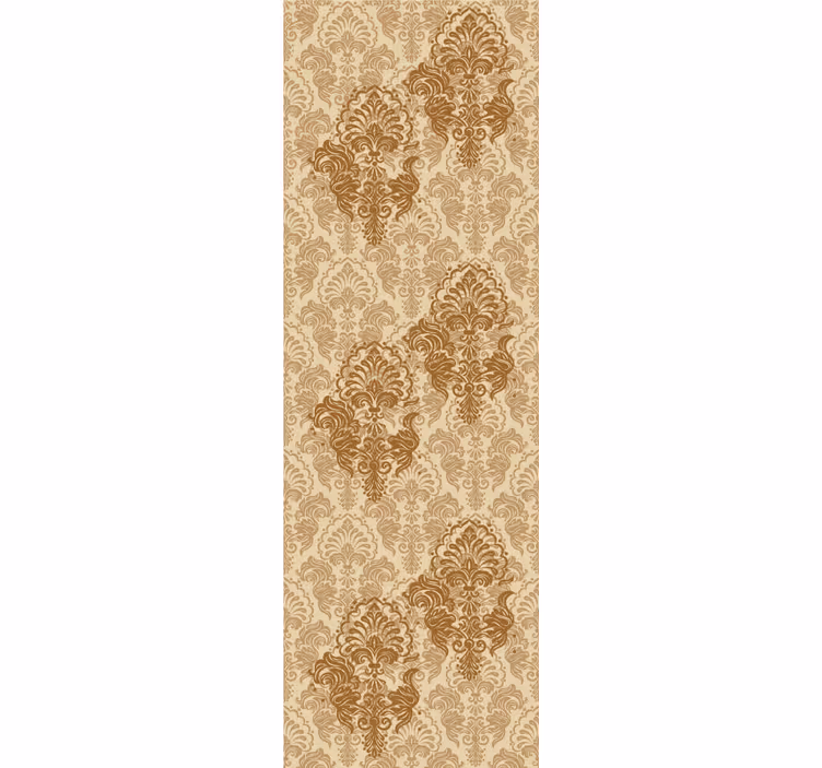 Tapeta ornament w starym, ciepłym kolorze z wyblakłym wzorem - TenStickers