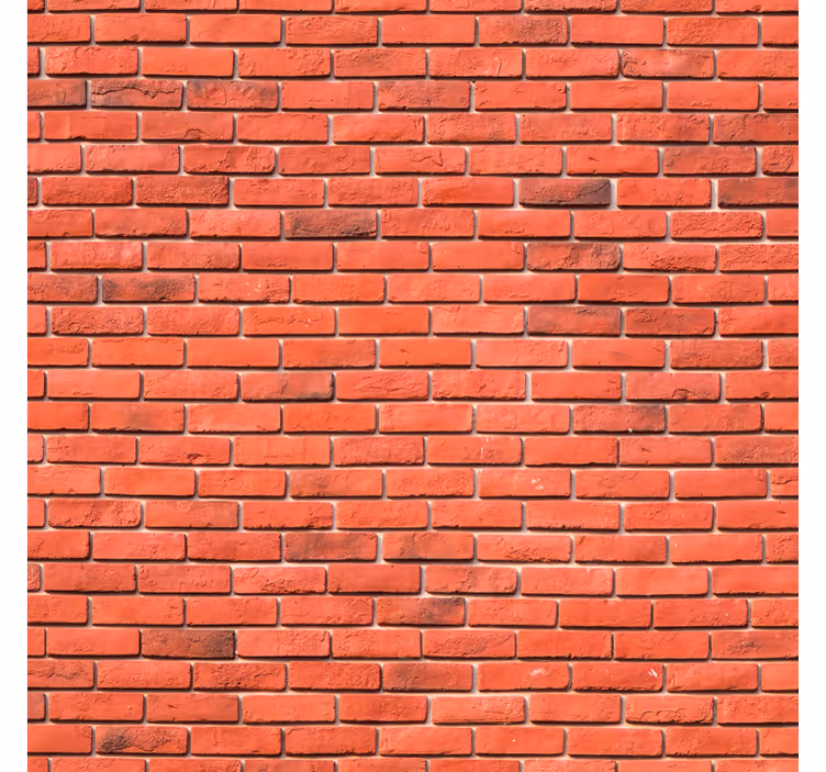 Tapeta cegła w realistyczny czerwony wzór - TenStickers