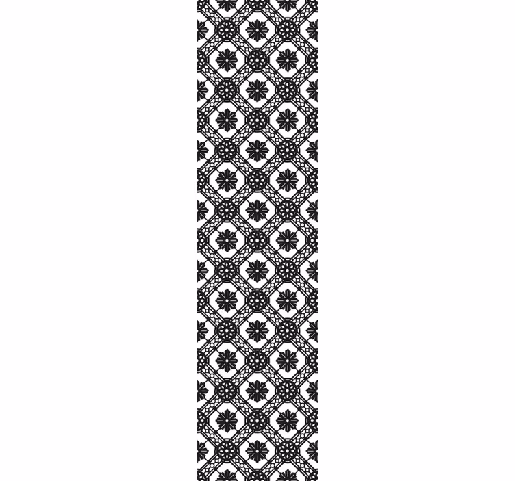 Tapeta ornament kompozycja kwiatowa z detalami - TenStickers