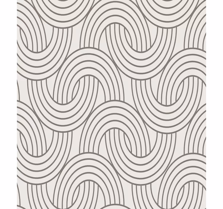 Tapeta do salonu wzór iluzji w stylu art deco - TenStickers