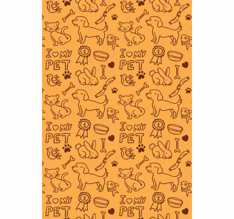 Tapeta zwierzęta moje zwierzęta - TenStickers