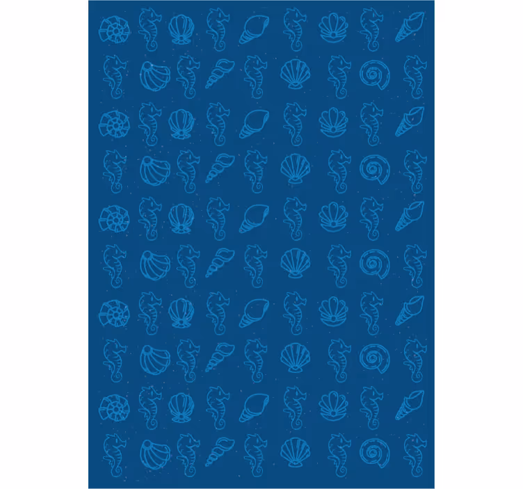 Tapeta zwierzęta ilustracje morskich motywów - TenStickers