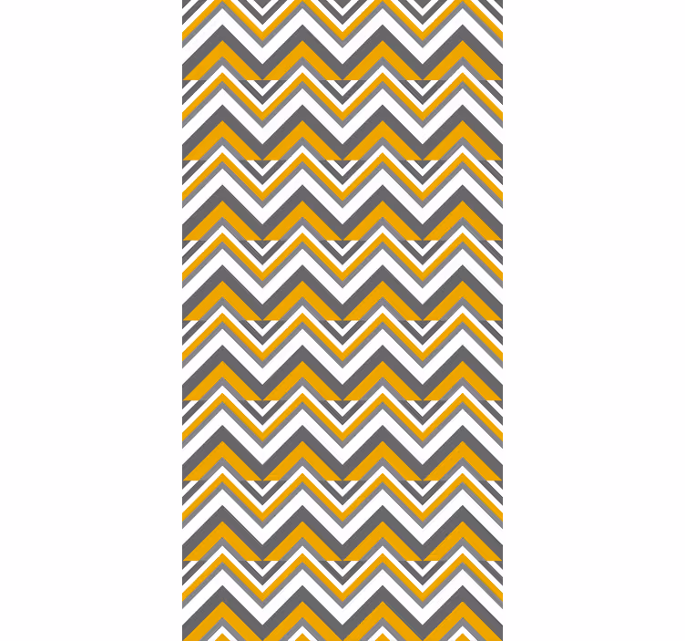 Tapeta do sypialni w stylu chevron - TenStickers