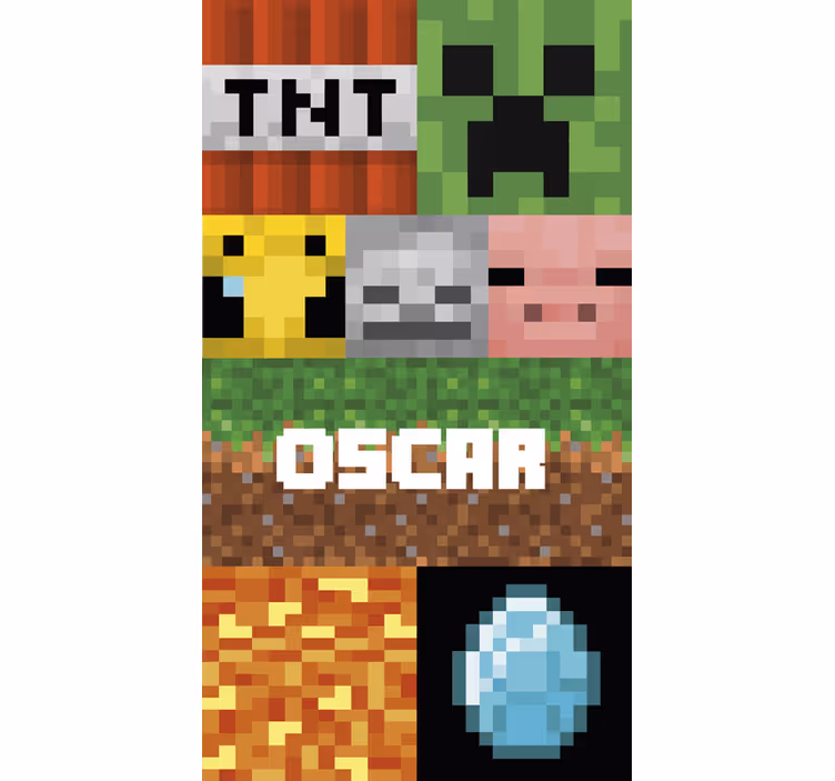 Tapeta wzory i tekstury w geometryczny wzór gamingowy - TenStickers