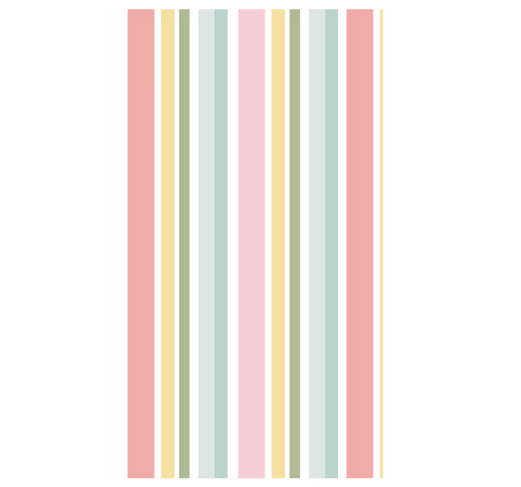 Tapeta wzory i tekstury w poziome pasy w pastelach - TenStickers