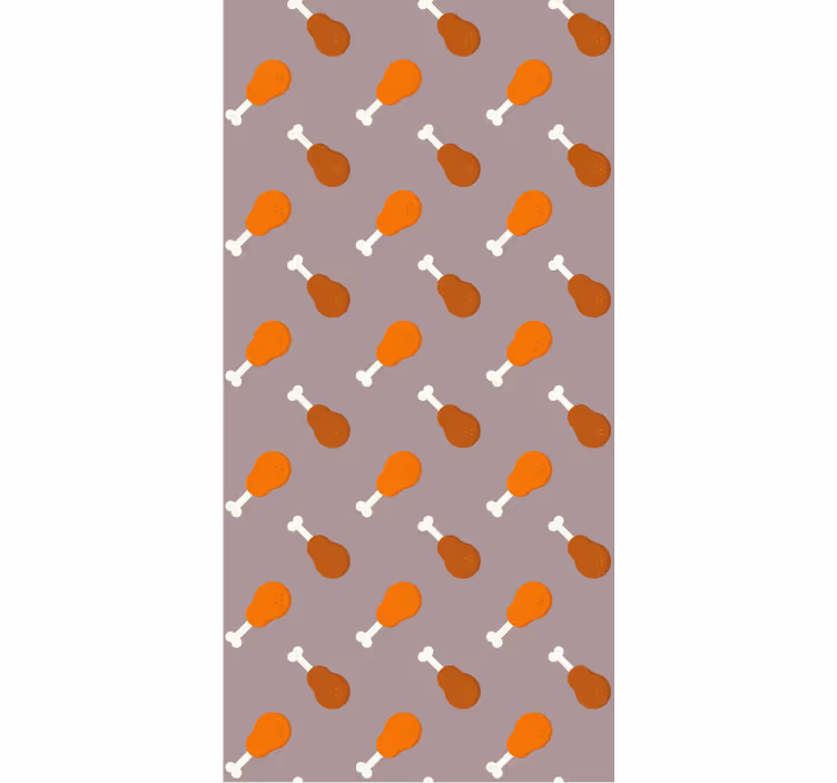 Tapeta zwierzęta wzór z nogami kurczaka - TenStickers