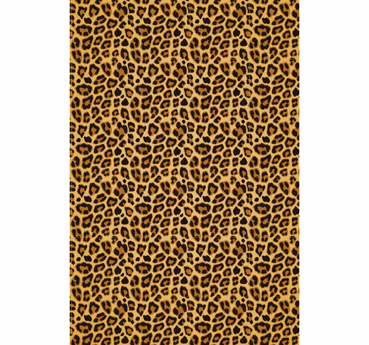 Tapeta zwierzęta w leopardzie wzory akcentujące - TenStickers