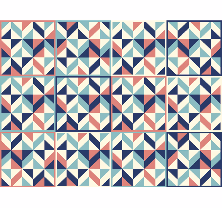 Tapeta do biura z geometrycznym wzorem - TenStickers