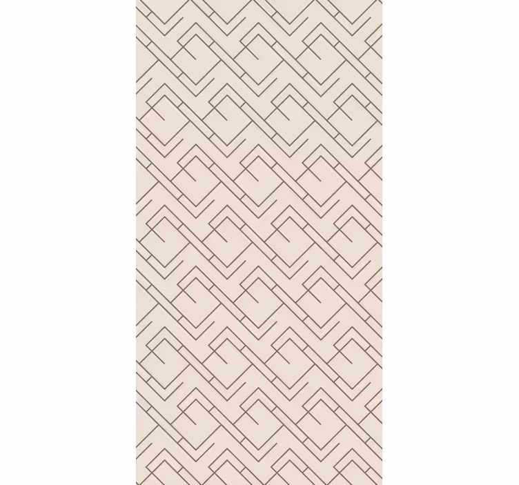 Tapeta do korytarza w geometryczny labirynt - TenStickers