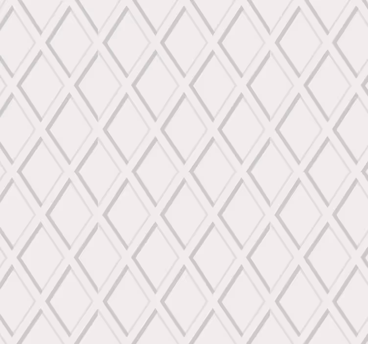 Tapeta do korytarza 3d wzór rombów hamptons - TenStickers