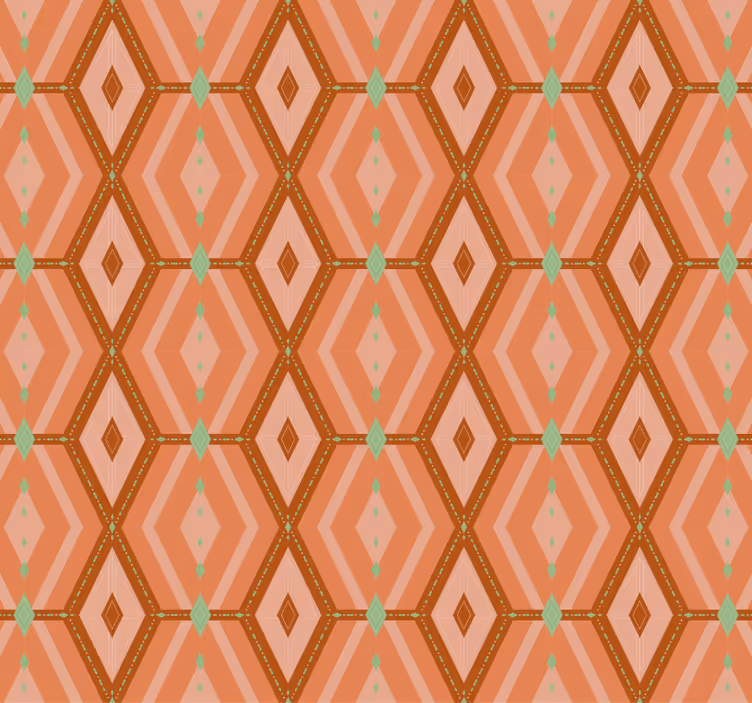 Tapeta do korytarza w geometryczne jesienne odcienie - TenStickers
