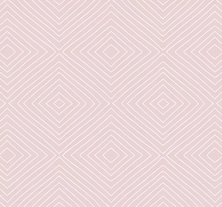 Tapeta do korytarza w minimalistyczny różowy wzór - TenStickers
