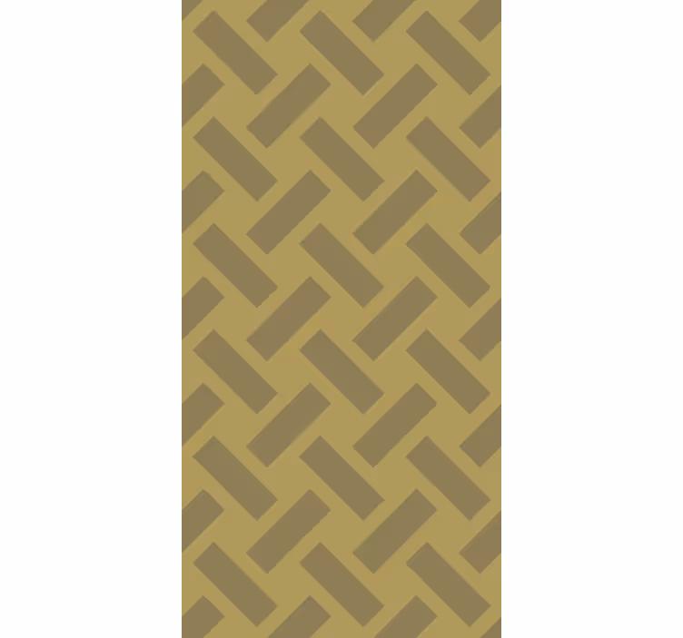 Tapeta do korytarza w geometryczny żółty wzór kwadratów - TenStickers
