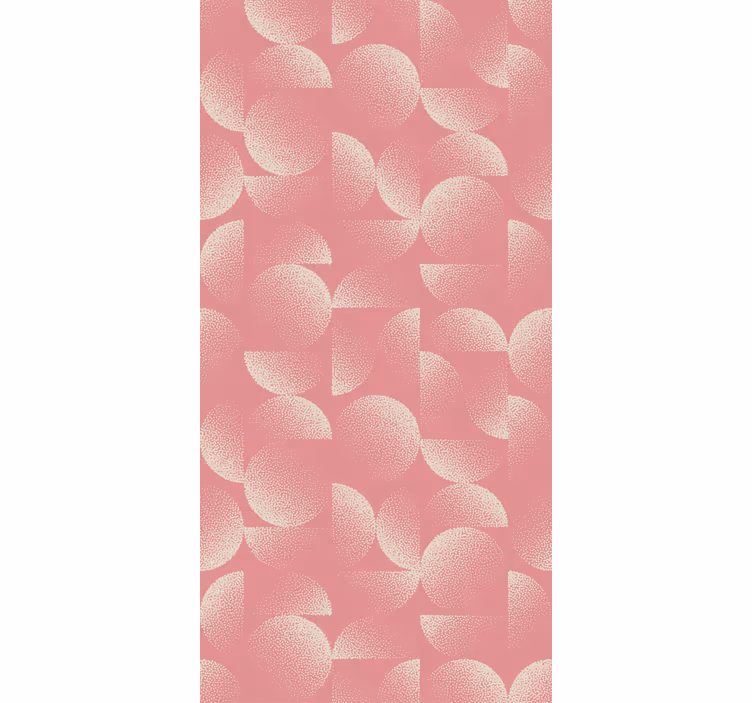 Tapeta do jadalni w pastelowe półokręgi - TenStickers
