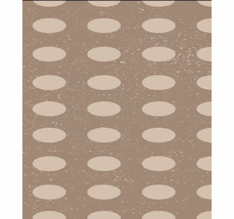 Tapeta do jadalni w geometryczny brązowy wzór kółek - TenStickers