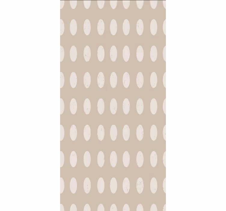 Tapeta do jadalni geometryczny wzór białych kółek - TenStickers