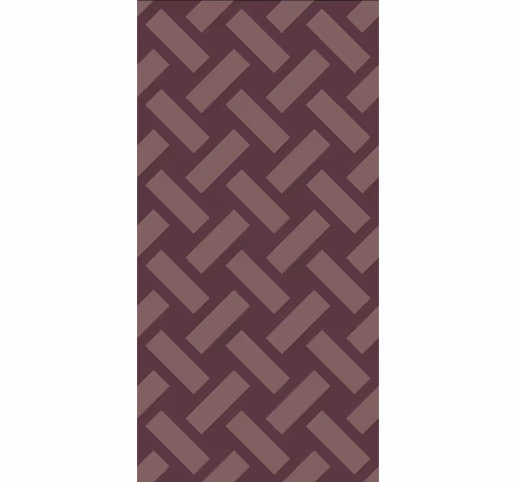 Tapeta do jadalni geometryczny fioletowy wzór kwadratów - TenStickers