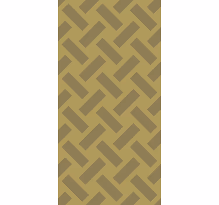 Tapeta do jadalni w geometryczny żółty wzór kwadratów - TenStickers