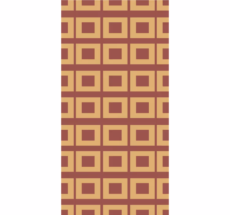 Tapeta do jadalni w geometryczne kwadraty - TenStickers