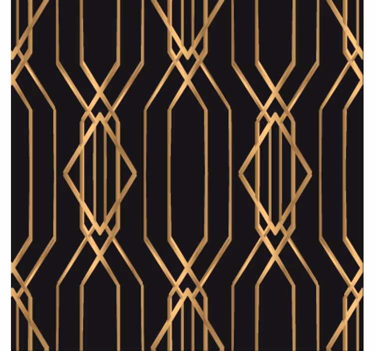 Tapeta do jadalni elegancja art deco - TenStickers